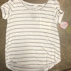 Stripped shirt, white/navy